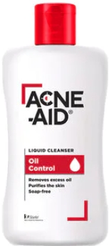 Acne-Aid Liquid Cleanser 100ml.สูตรรักษาสิว (สีแดง) 